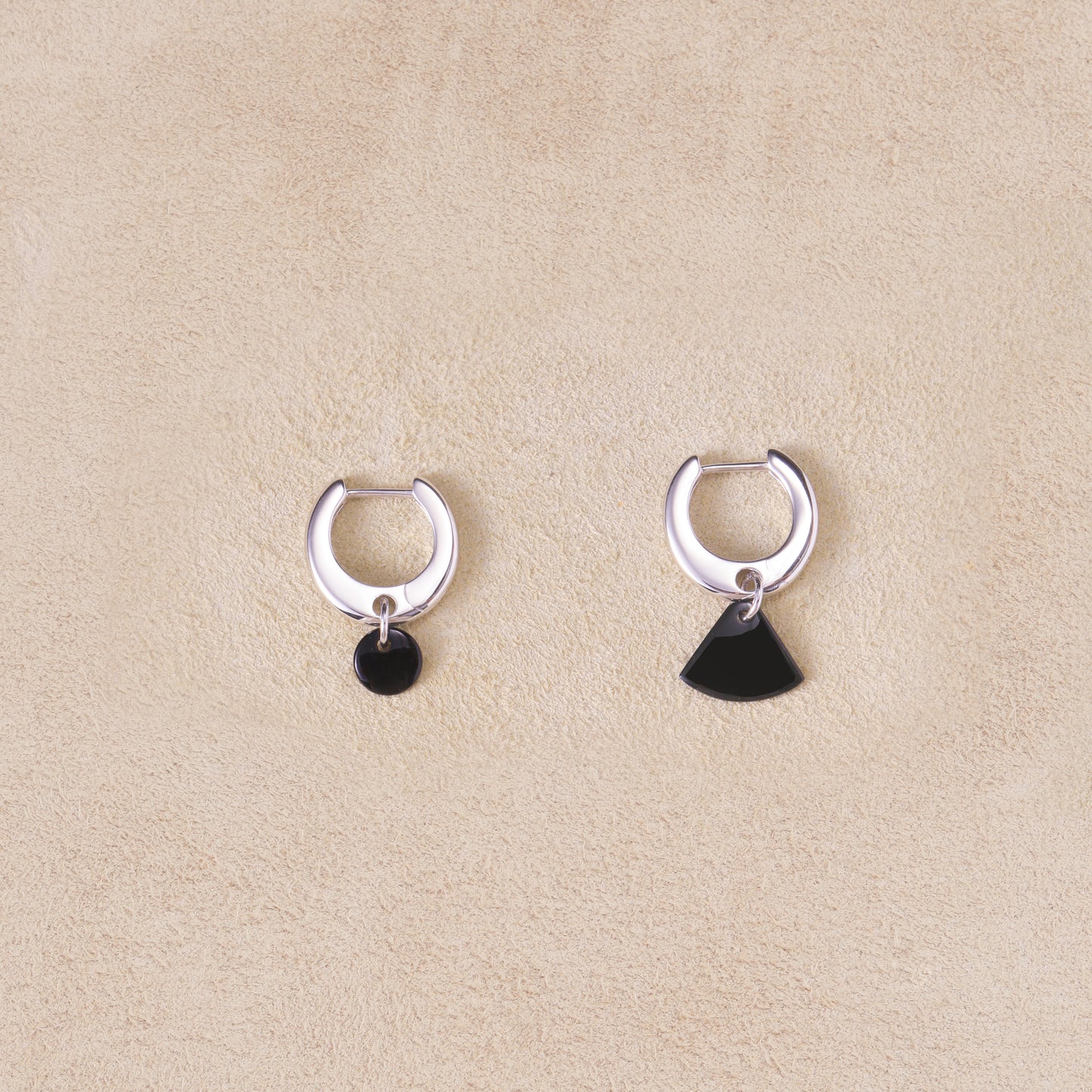 Gemstone Asymmetric Earrings