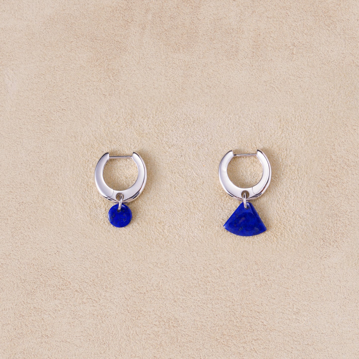 Gemstone Asymmetric Earrings